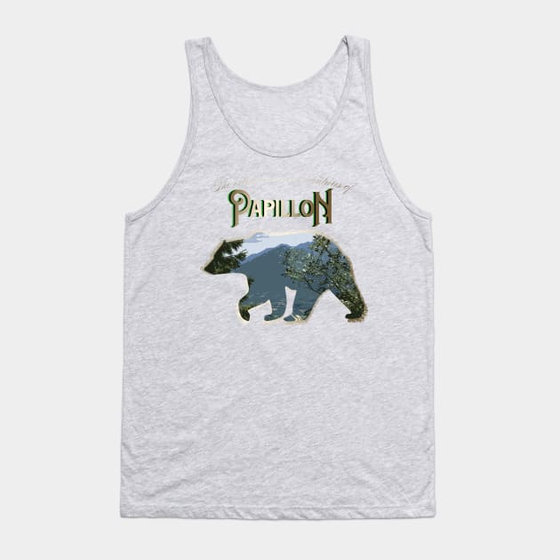 Papillon, Europe's most wanted bear Tank Top by Blacklinesw9